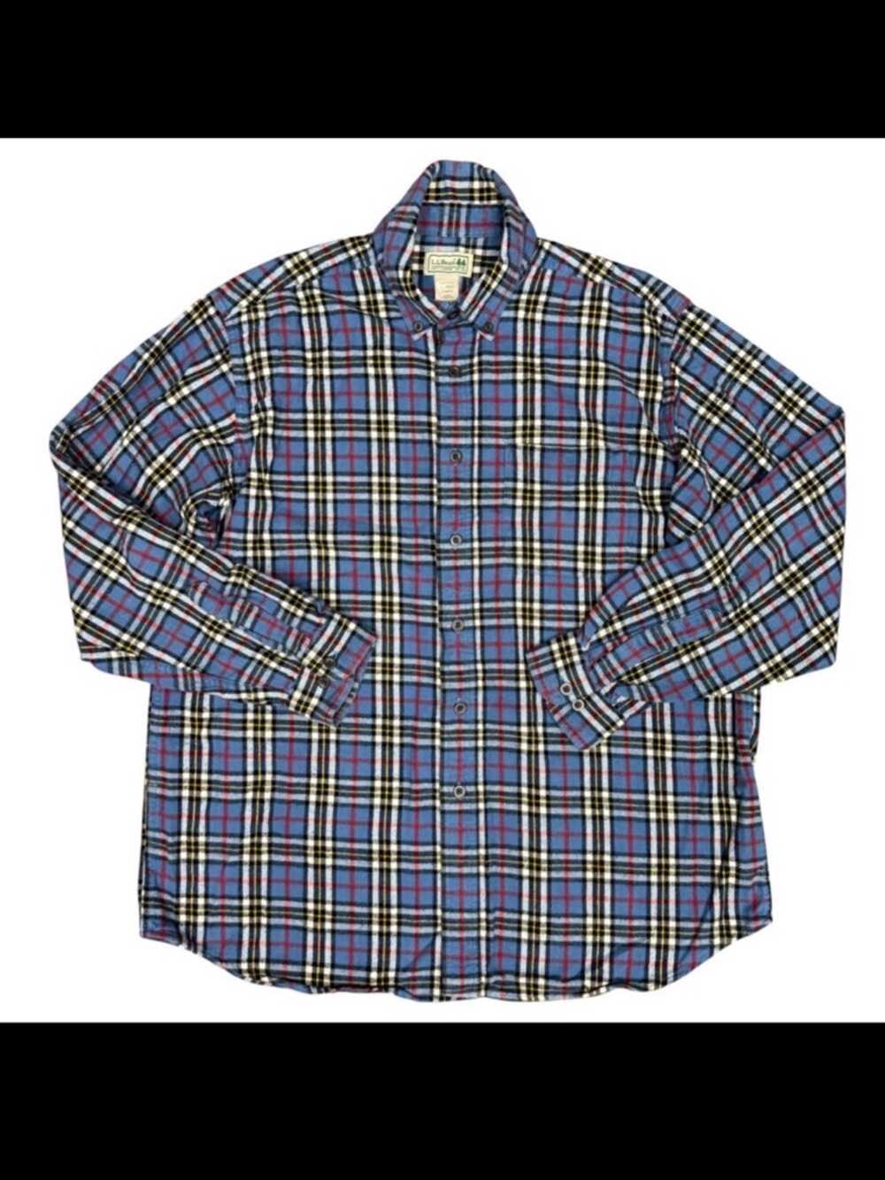 VINTAGE Men's L.L. BEAN Flannel Shirt Cotton Traditional Fitโ | Size XL Reg.